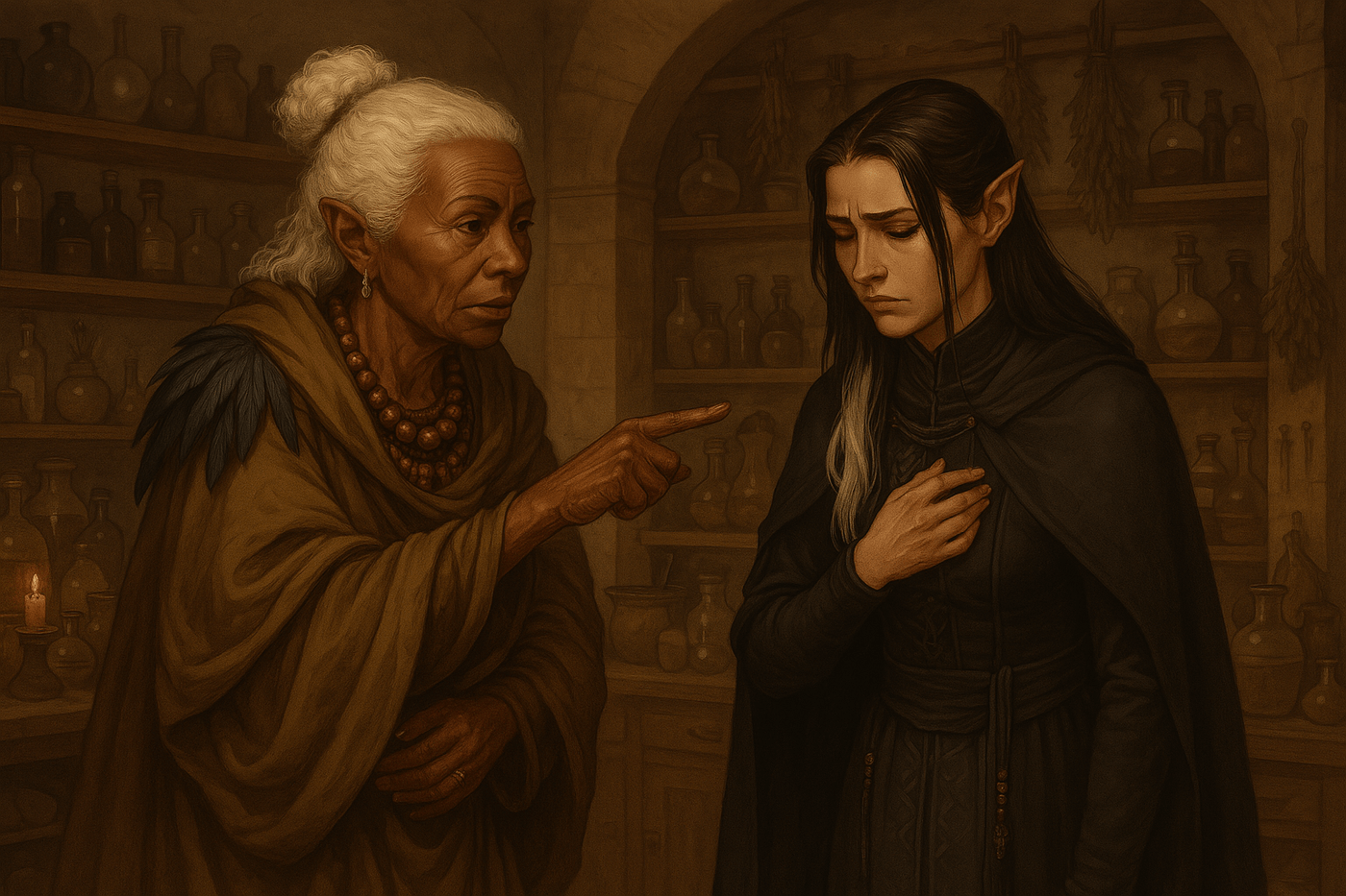 Cailynn is Scolded by Nan for attempted to Veilwalk